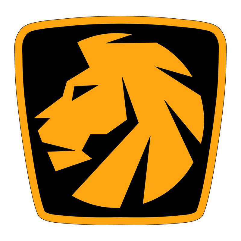 آرم صندوق عقب خودرو مدل LION100-YEL75 مناسب برای پژو پارس