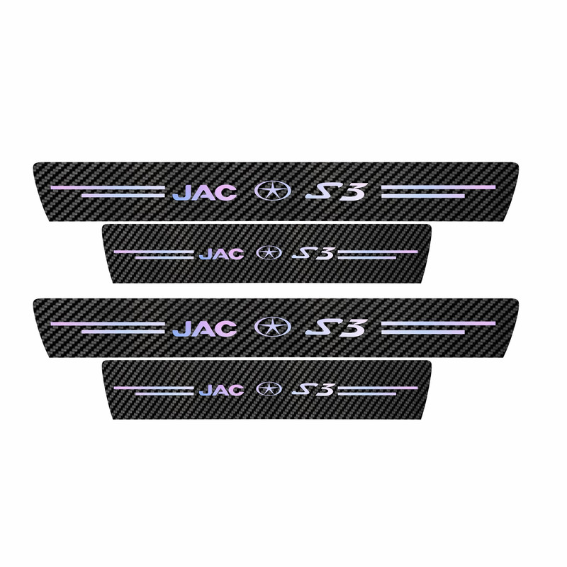 برچسب پارکابی خودرو سولگی مدل کربن کد J29 مناسب برای جک اس 3 بسته 4 عددی