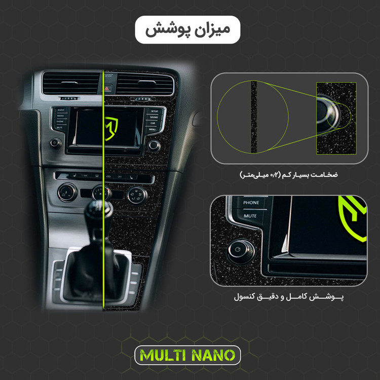 برچسب محافظ کنسول خودرو مولتی نانو مدل X-F1G مناسب برای فونیکس Tiggo 7 Pro