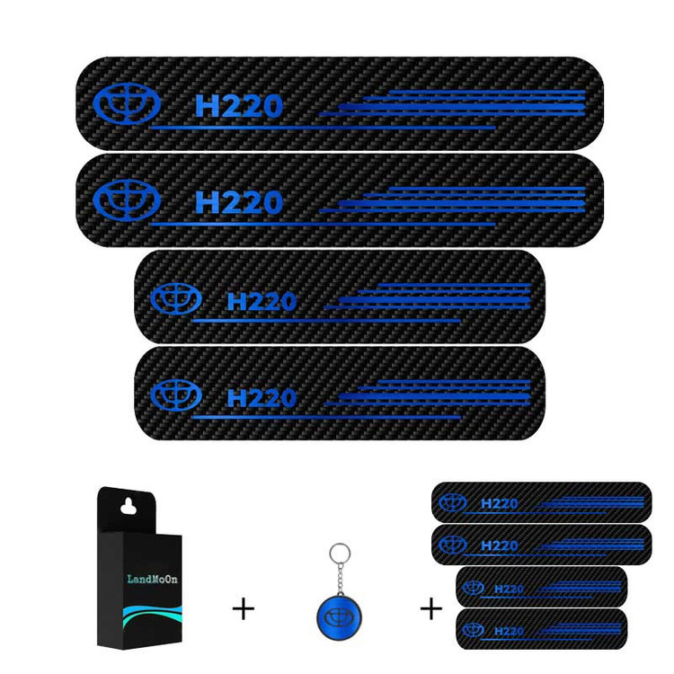 برچسب پارکابی خودرو لندمون کد LC043 MB مناسب برای برلیانس H220 مجموعه 4 عددی به همراه جاکلیدی
