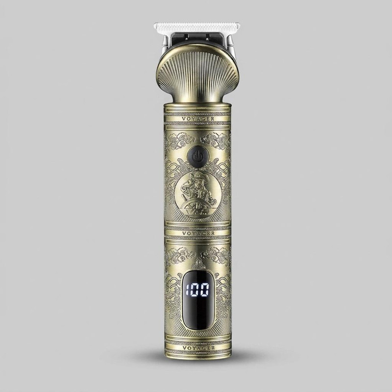 ست ماشین اصلاح موی صورت و بدن وی جی ار مدل V-106 با تیغه استیل پیشرفته، قابلیت اصلاح خشک و مرطوب، باتری 1200 میلیآمپر ساعت، شارژ سریع، نمایش وضعیت باتری، طراحی ارگونومیک، همراه با 9 عدد شانه و کیف نگهداری