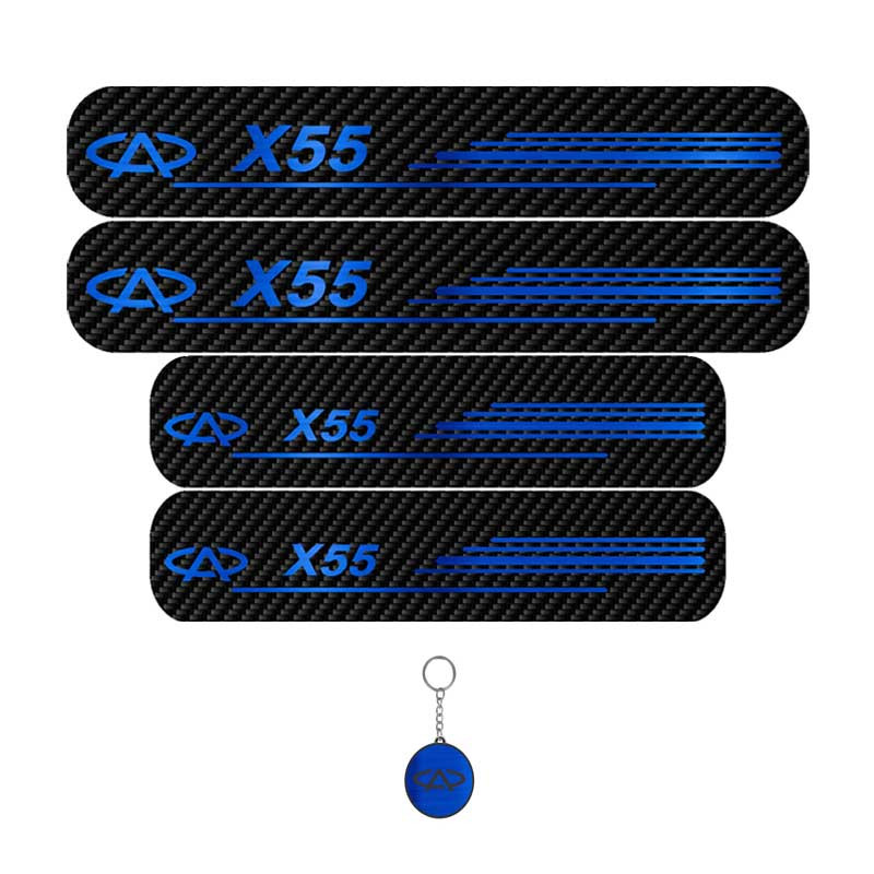 برچسب پارکابی خودرو لندمون کد LC031 MB مناسب برای X55 مجموعه 4 عددی به همراه جاکلیدی