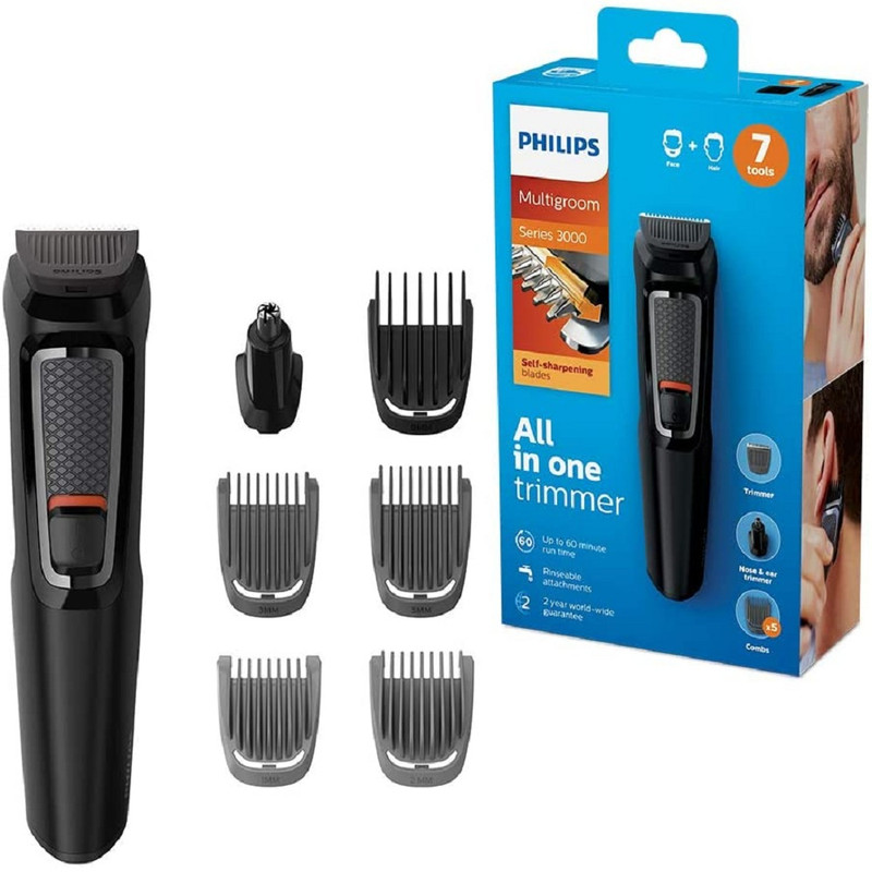 ماشین اصلاح موی سر و صورت فیلیپس سری MG3720 Multigroom مدل 7 در 1