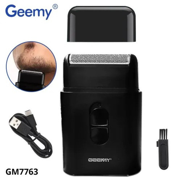 ماشین اصلاح موی صورت جیمی مدل GM7763 با تیغه استیل ضدزنگ، قابلیت صفر زنی، تریمر پاپ آپ، طراحی ارگونومیک، باتری قابل شارژ با 45 دقیقه استفاده پس از شارژ