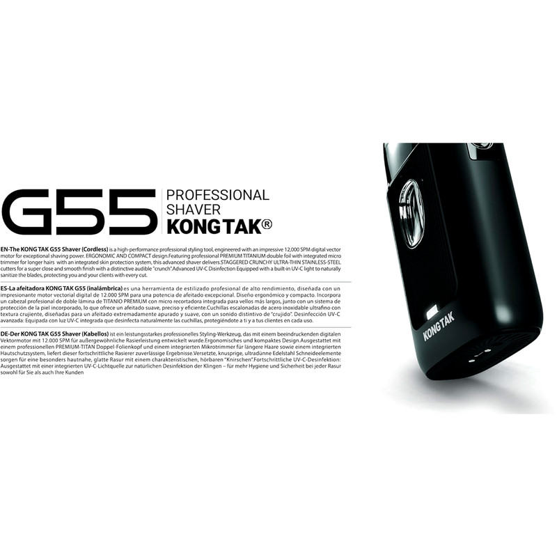 ماشین اصلاح موی صورت شارژی کنگ تک مدل G55
