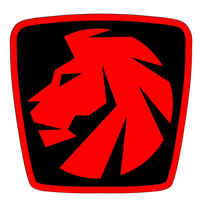 آرم صندوق عقب خودرو مدل LION100-RD75 مناسب برای پژو پارس