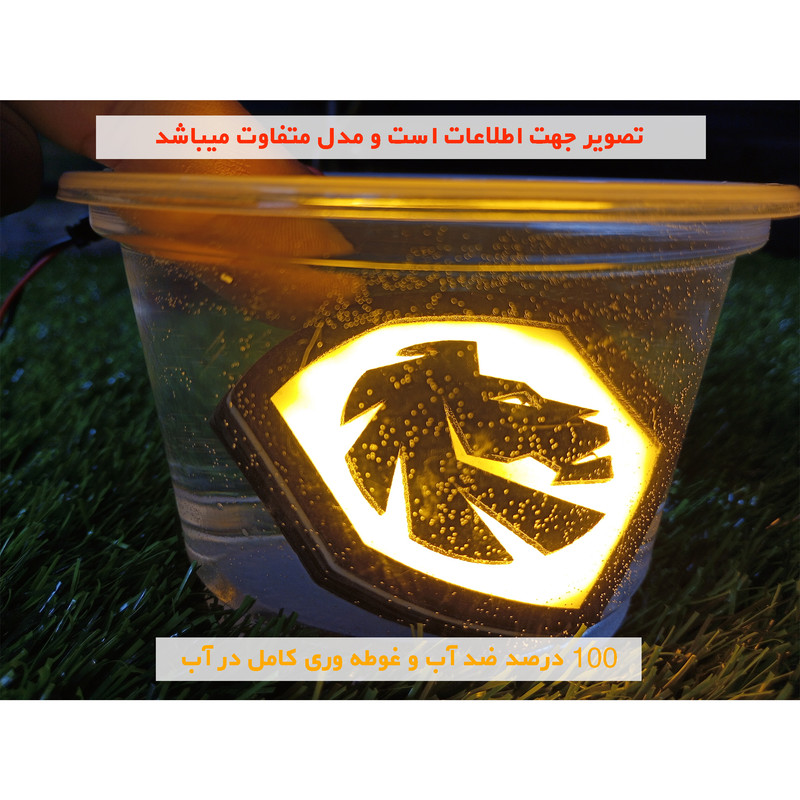 آرم صندوق عقب خودرو مدل LION100-RD75 مناسب برای پژو پارس