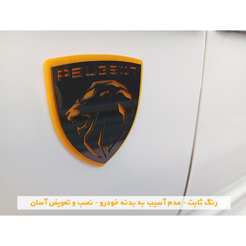 آرم خودرو مدل PGT56F-ORG مناسب برای پژو 206 بسته 2 عددی