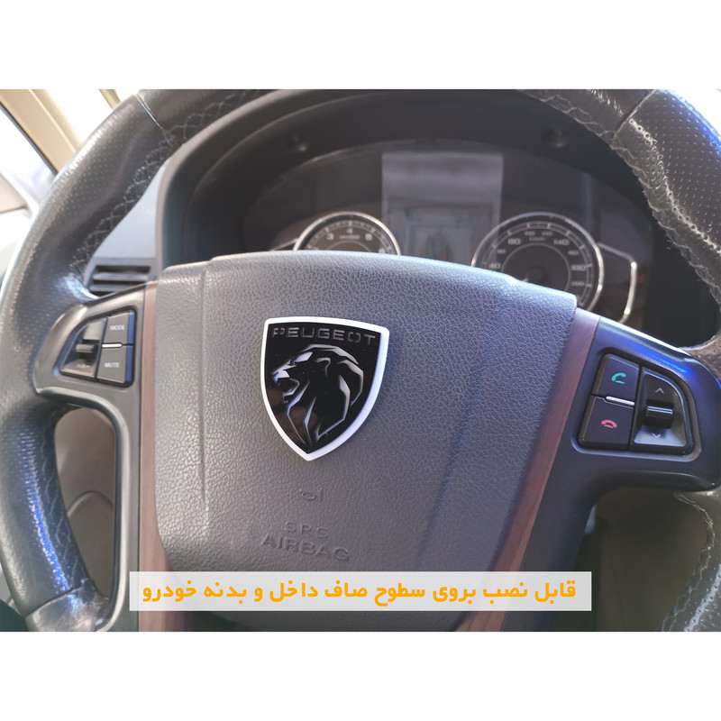 آرم خودرو مدل PGT56F-ORG مناسب برای پژو 206 بسته 2 عددی