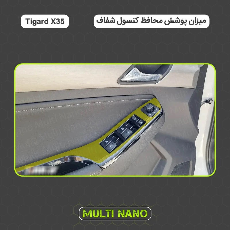 گلس محافظ مانیتور و کنسول خودرو چیکال مدل V-265 مناسب برای تیگارد X35 مجموعه 27 عددی