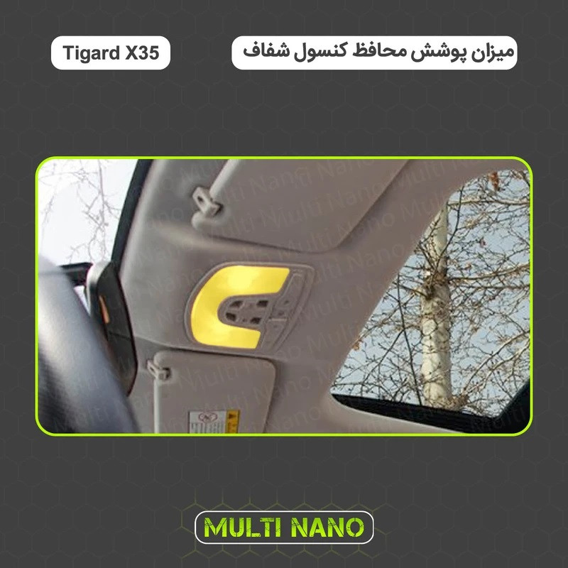 گلس محافظ مانیتور و کنسول خودرو چیکال مدل V-265 مناسب برای تیگارد X35 مجموعه 27 عددی