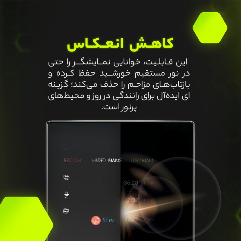 برچسب محافظ مانیتور و کنسول خودرو مولتی نانو مدل X-F1B مناسب برای ام وی ام ایکس 22 مجموعه 8 عددی