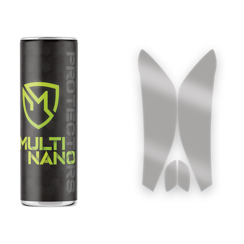 برچسب محافظ چراغ جلو خودرو شفاف مولتی نانو مدل X-H1T مناسب برای فولکس واگن T-Roc 2025 مجموعه 4 عددی