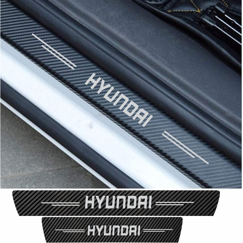 برچسب پارکابی خودرو سولگی مدل کربن کد J45 مناسب برای HYUNNDI i20 بسته 4 عددی