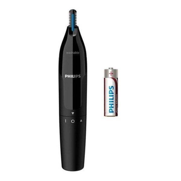 ماشین اصلاح موی صورت شارژی فیلیپس مدل X3021 با تیغه استیل ضدزنگ، اصلاح چرخشی، صفر زن و خط زن، طراحی ارگونومیک، شارژ سریع، همراه با موزن بینی