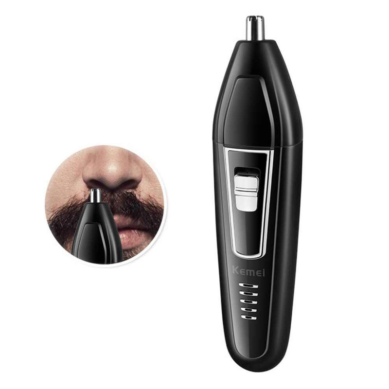 ماشین اصلاح موی صورت کیمی مدل KM-6559 با تیغه استیل ضد زنگ، اصلاح چرخشی، سه سری مخصوص صورت، سر و گوش بینی، شارژی با کابل USB، مدت زمان استفاده 60 دقیقه و طراحی ارگونومیک