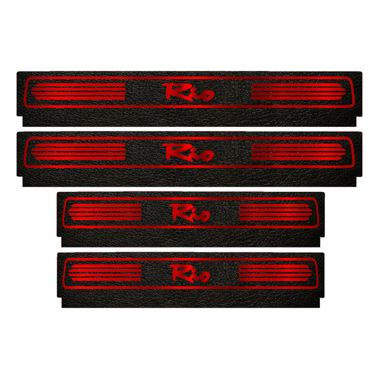 برچسب پارکابی خودرو لندمون کد LM111 MR مناسب برای کیا ریو مجموعه 4 عددی به همراه جاکلیدی