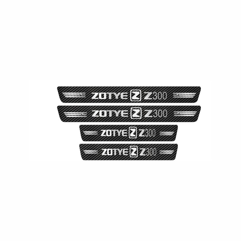 برچسب پارکابی خودرو ایلیدن طرح کربن مدل B0057 مناسب برای آریو زوتی 300 بسته 4 عددی