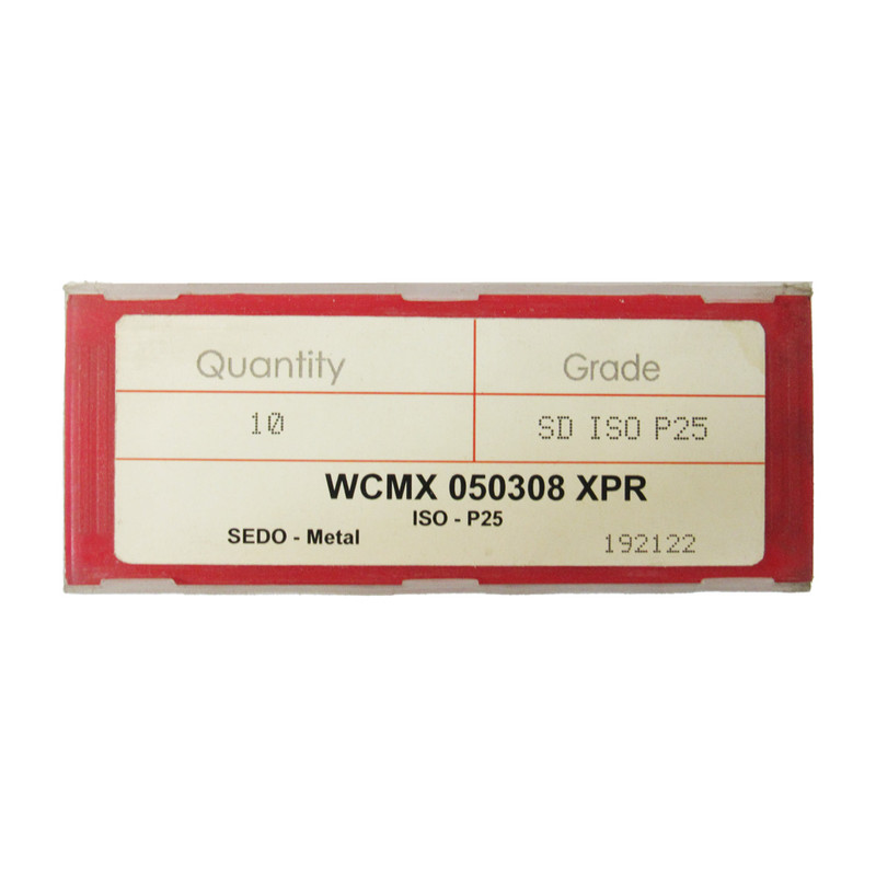 اینسرت تراشکاری سدومتال مدل WCMX050308-XPR کد P25 بسته 10 عددی