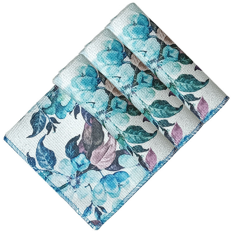 دستمال آشپزخانه بی تی مدل رز کد 25x254 بسته 3 عددی