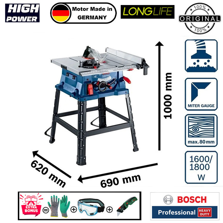 اره میزی 1800 وات بوش مدل GTS254-PRO EXTRA