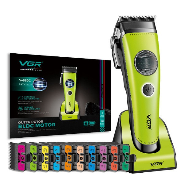 ماشین اصلاح موی سر و صورت شارژی وی جی ار مدل V-880C