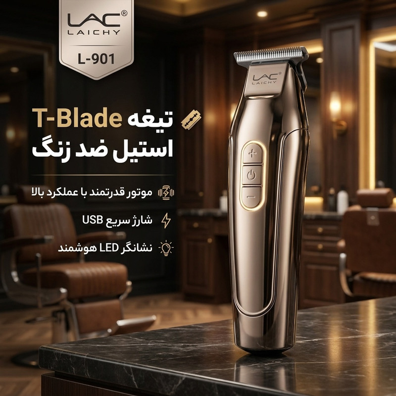 ماشین اصلاح موی سر و صورت لایچی مدل L-901