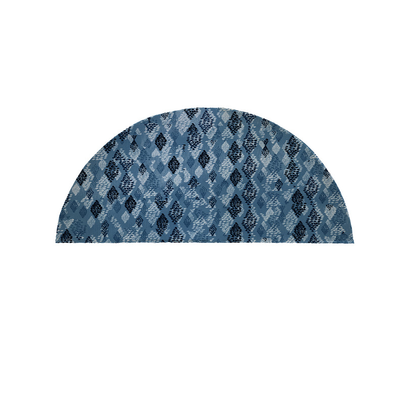 پادری مدل نیم دایره طرح کلاسیک لوزی کد 9271 سایز 90×45 سانتی متر