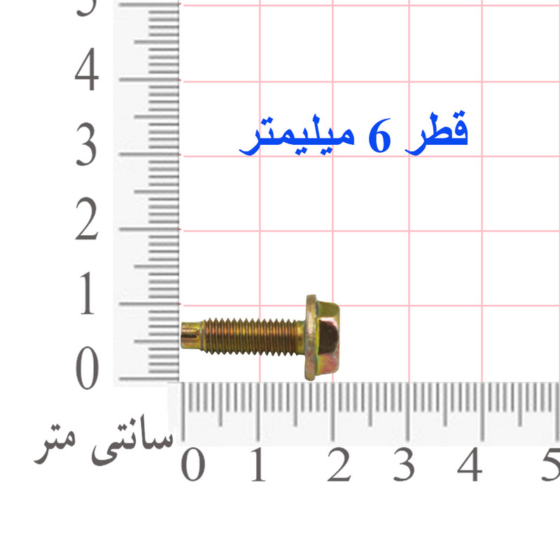 پیچ چراغ خودرو بیلگین مدل 6m مناسب برای پژو 206 بسته 4 عددی