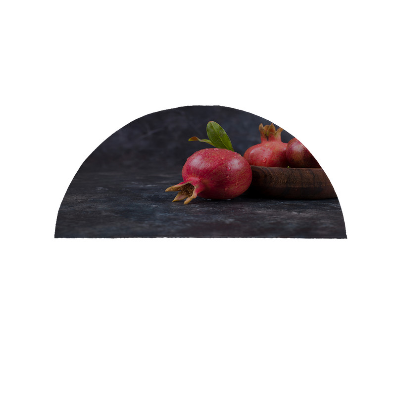 پادری مدل نیم دایره طرح انار کد 9378 سایز 90×45 سانتی متر
