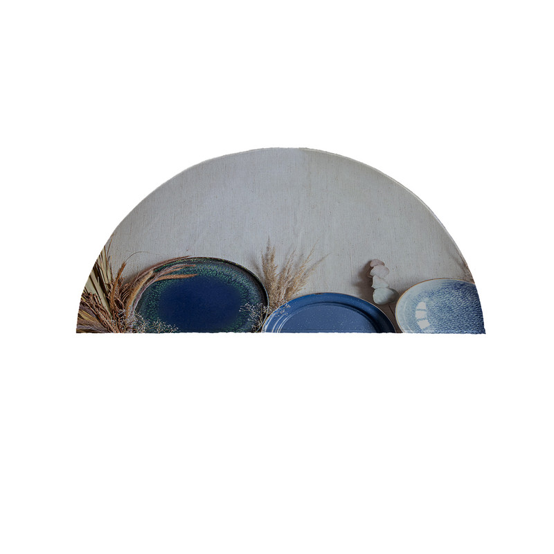 پادری مدل نیم دایره طرح آشپزخانه کد 8458 سایز 90×45 سانتی متر