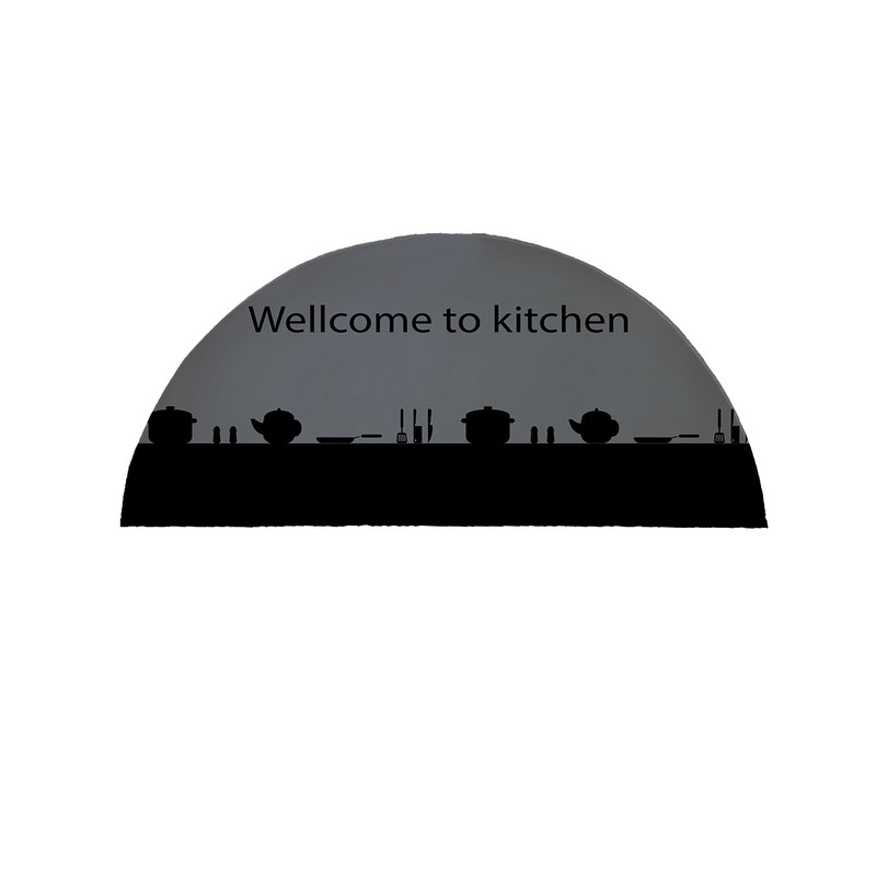 پادری مدل نیم دایره طرح Welcome کد 8322 سایز 90×45 سانتی متر
