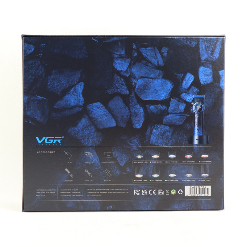 ماشین اصلاح موی سر و صورت شارژی وی جی ار مدل V-001