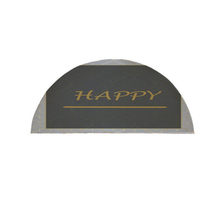 پادری مدل نیم دایره طرح Happy کد 8684 سایز 90×45 سانتی متر