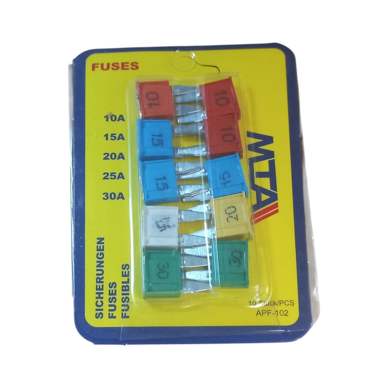 فیوز خودرو ام تی ای مدل فلوسر مناسب برای پژو 206 مجموعه 10 عددی