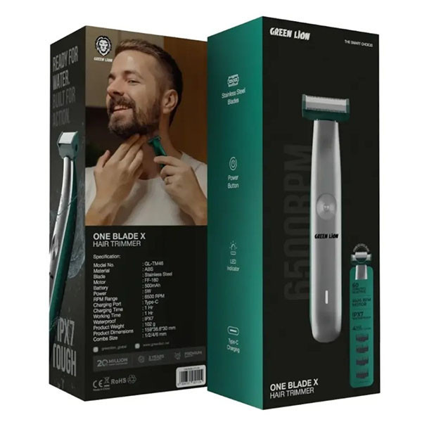 ماشین اصلاح موی سر شارژی گرین لاین مدل ONE X BLADE