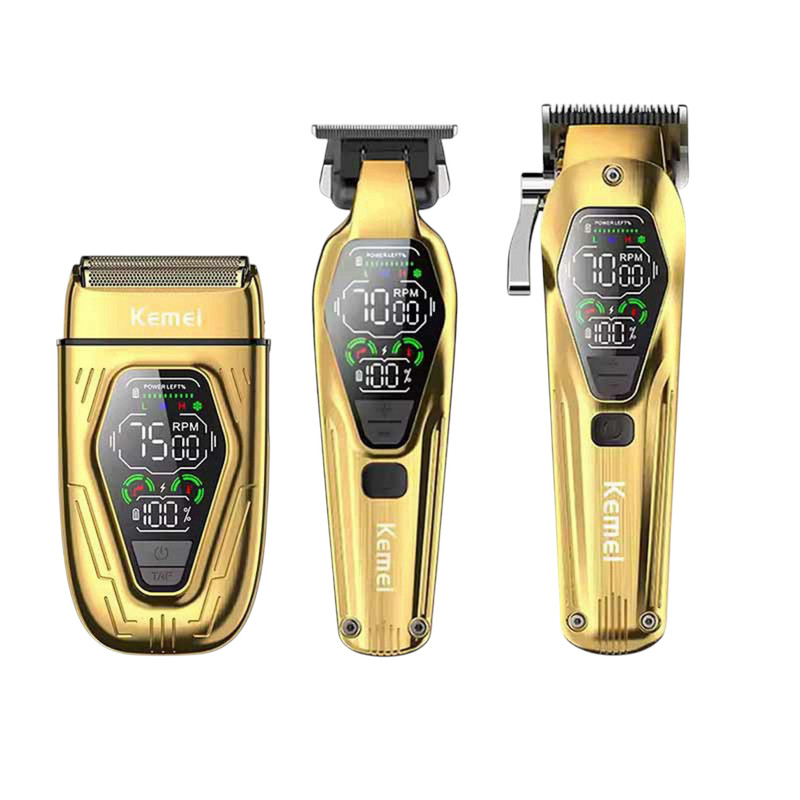 ماشین اصلاح موی سر و صورت کیمی مدل km-8551 مجموعه 3 عددی