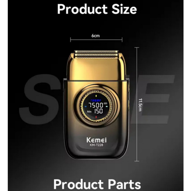 ماشین اصلاح موی سر و صورت شارژی کیمی مدل km-8557 مجموعه 3 عددی