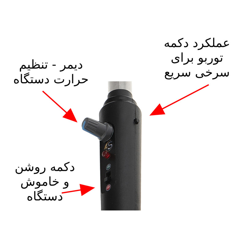انبر زغال برقی شیشه ای تاوارا مدل 017