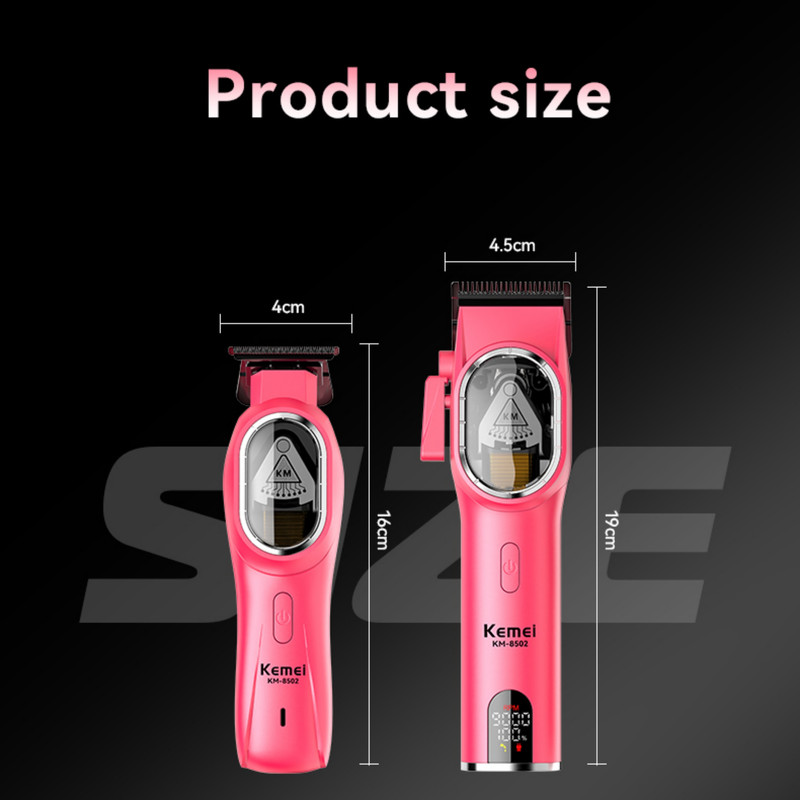 ماشین اصلاح موی سر و صورت شارژی کیمی مدل KM-8502 2in1 مجموعه 2 عددی