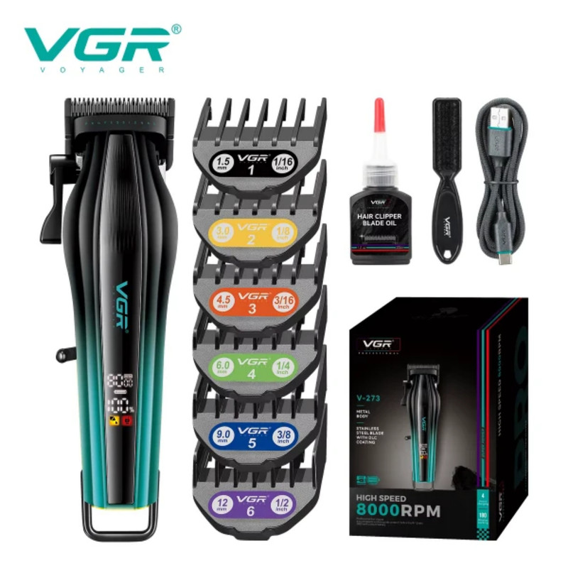 ماشین اصلاح موی سر و صورت شارژی وی جی ار مدل V-273
