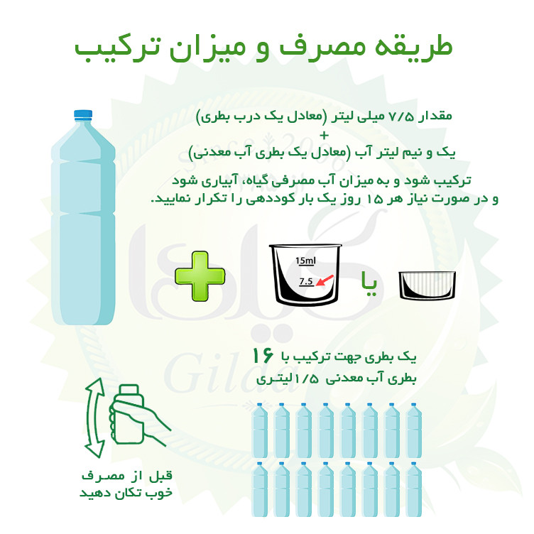 کود مایع کامل NPK افزایش پاجوش و ریشه زایی گیلدا مدل فسفر بالا حجم 120 میلی لیتر