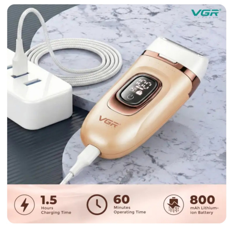 اپیلاتور وی جی ار مدل V-762 3in1 مجموعه 3 عددی