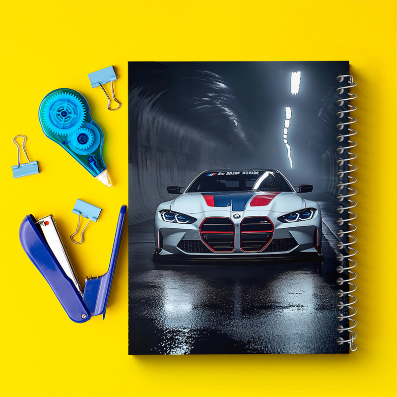 دفتر مشق 100 برگ خندالو طرح بی ام دبلیو (BMW M4) کد N7514