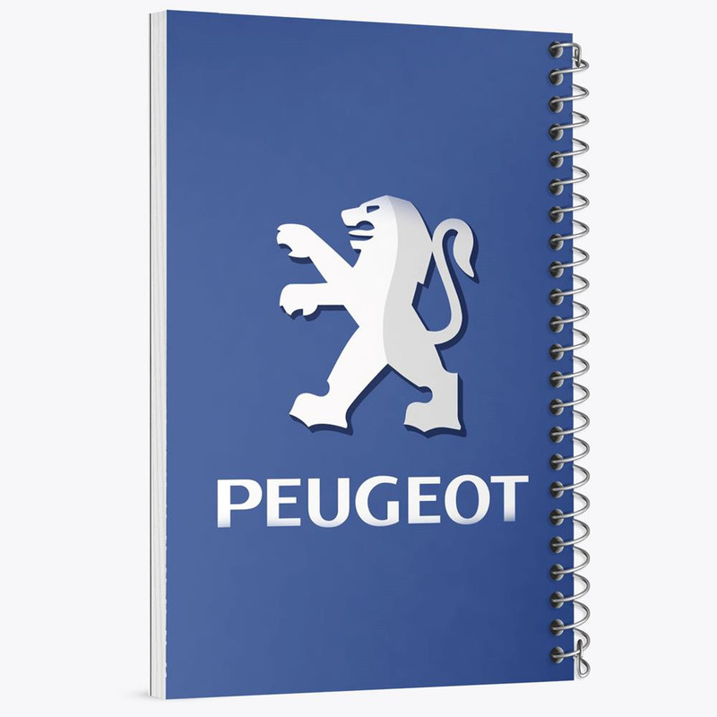 دفتر مشق 100 برگ خندالو طرح پژو Peugeot کد 23654