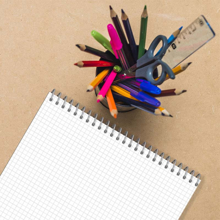 دفتر شطرنجی 100 برگ کارنیکا طرح ریاضیات Mathematics کد 29589