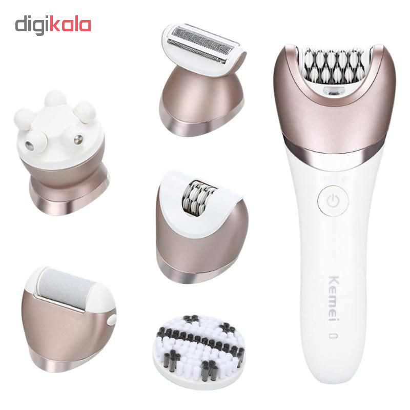 ماشین اصلاح موی بدن، ماساژور و برس پاکسازی صورت کیمی مدل KM-8001