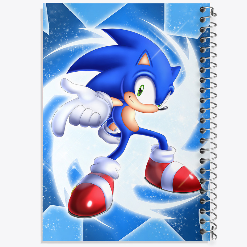 دفتر مشق 100 برگ خندالو طرح سونیک (Sonic) کد 37022