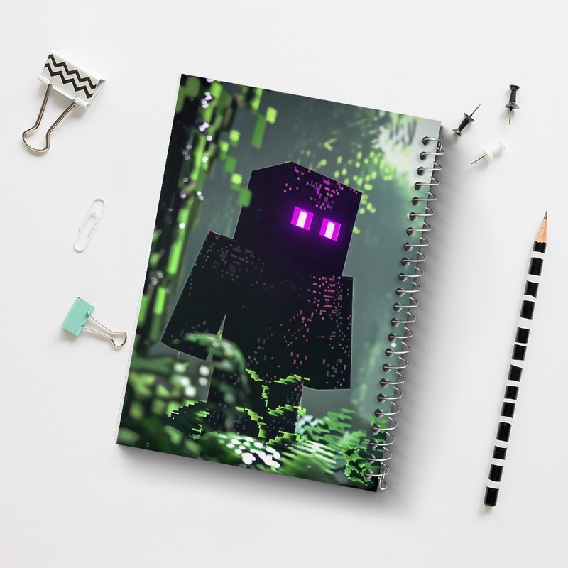 دفتر مشق 100 برگ خندالو طرح ماینکرافت (Minecraft) کد F2430