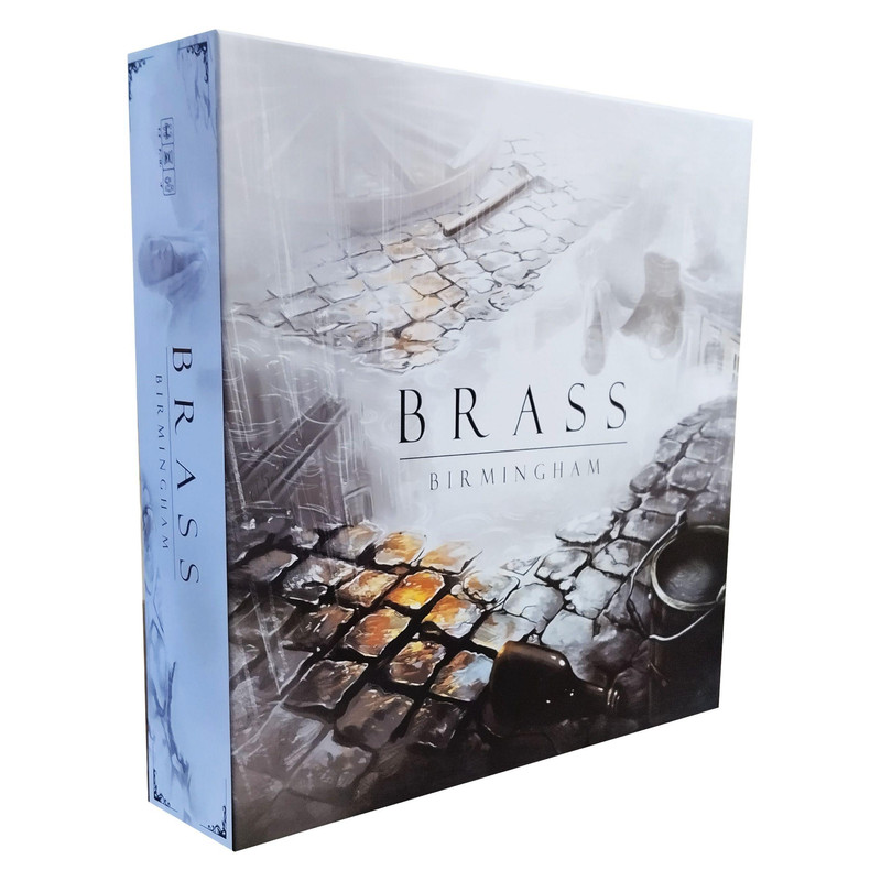 بازی فکری استراتژی اقتصادی برس بیرمنگام مدل BRASS BIRMINGHAM با امکان بازی 2 تا 4 نفر، مناسب بزرگسال و نوجوان، شامل کارتها و قطعات چوبی، تاکتیک جمعآوری امتیاز و مدت زمان بازی بیش از یک ساعت